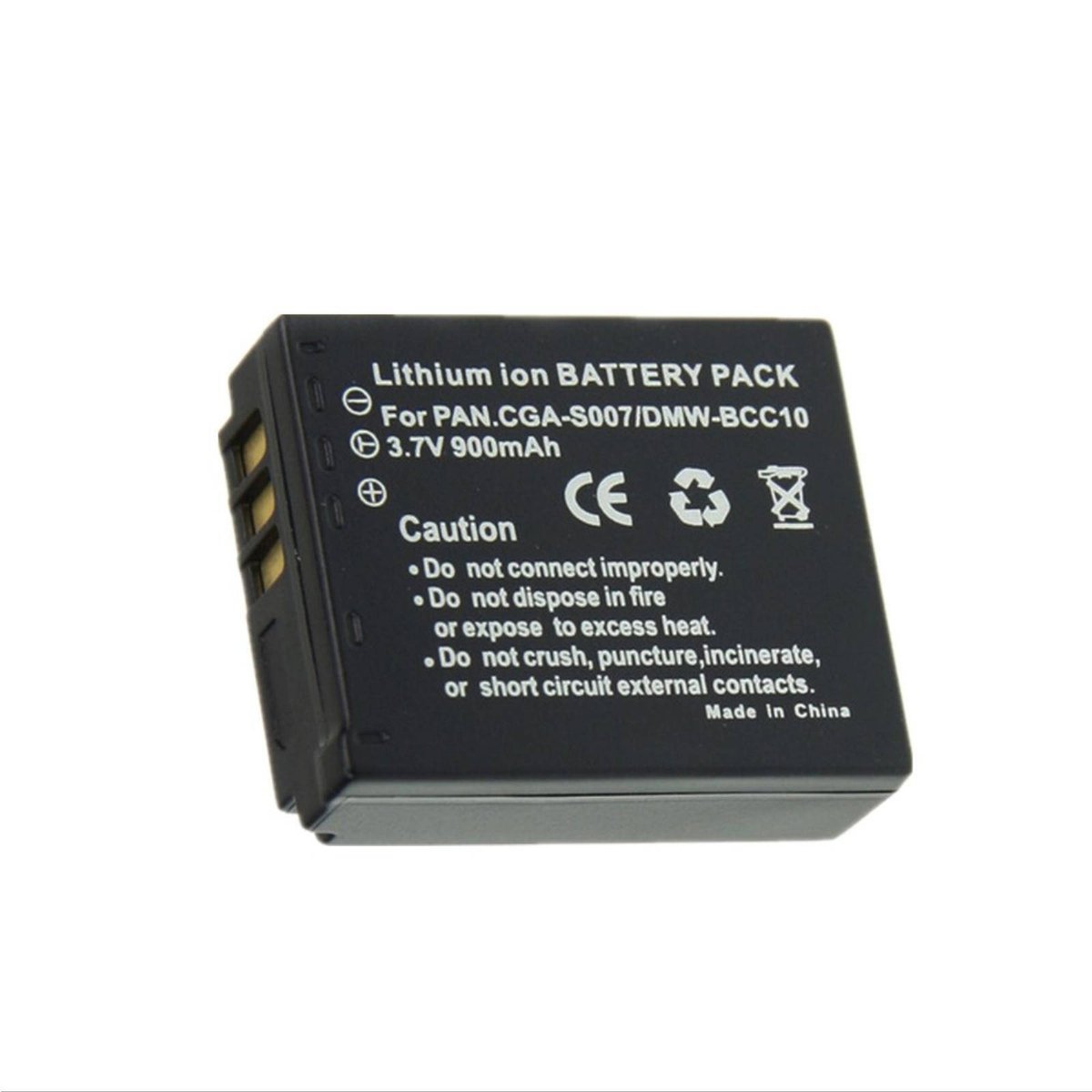 2x 3.7V CGA S007 Battery For Panasonic CGA S007E/CGR S007E/CGR S007E 1B Camera e