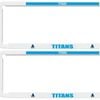 Nrl Car Number Plate Frame - Set Of Two - Gold Coast Titans - Front/back