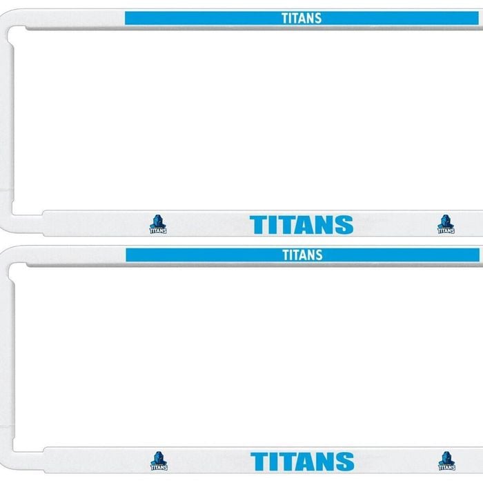 Nrl Car Number Plate Frame - Set Of Two - Gold Coast Titans - Front/back