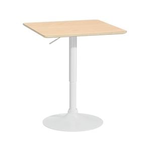 Artiss Bar Table Dining Gas Lift 71-91cm Square Pine