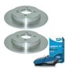 Rear Bendix Brake Pads + Rotors for Hyundai Accent RB | Kia Rio UB - 262mm Elec