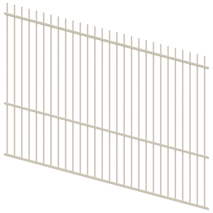 ProtectorAl 1201 - 2400 x 1800mm Surfmist Raked 16-30º Picket Top Pool Fence Panel