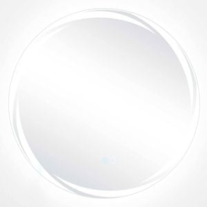 Costway Round Led Bathroom Vanity Mirror Touch Switch Anti-fog Aluminum