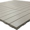 Syneco 30x30x2cm Polypropylene 4 Slats Decking Tile Warm Grey- 9 Pack 