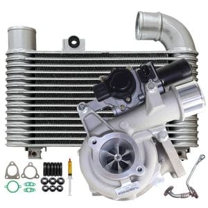 Upgrade Billet Turbo Charger With 64mm Intercooler And Genuine Oil Feed Pipe For Toyota Hiace 1kd-ftv 3.0l Vb35 2008 Onwards