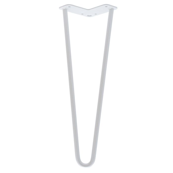 Taskmaster 400 x 12mm White Steel Hairpin 2 Leg