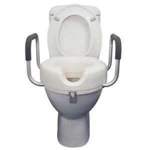 Safety and Mobility Raised Toilet Seat with Armrest 5cm