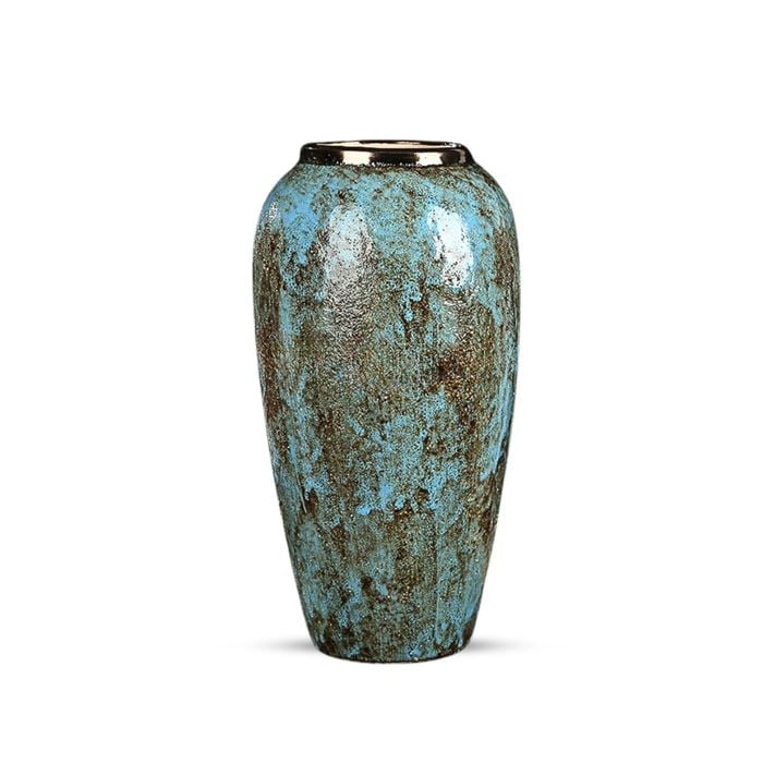 SOGA 35x17cm Ceramic Vase – Light Blue