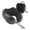 Wanderlite Travel Neck Pillow for Airplanes Memory Foam with Storage Bag, Grey