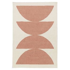 Loopsie-180cm X 120cm-bleecker Terracotta Printed Washable Rug