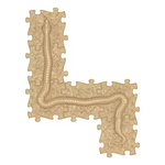 TINNITOTS - 6 Piece Set - Beige - Muffik Snake Set - Tactile Floor Mats