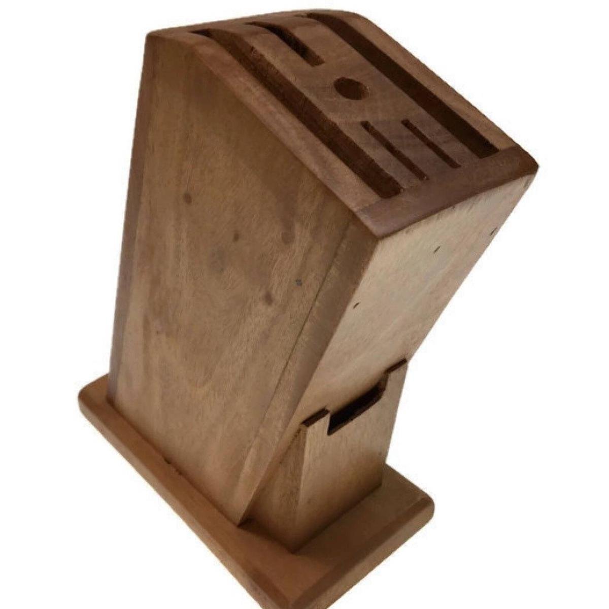 Wooden Knife Holder Knife Fork Block Kitchen Rack Desk Wood Organizer Bunnings Australia