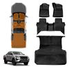 3d Floor Mats Tub Liner Set For Toyota Hilux Dual Cab Auto 2016-2025 J-deck Heavy Duty All Weather Car Mats