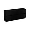 Stein 1800 x 450 x 810mm Black Select Floor Standing Vanity - Cabinet Only