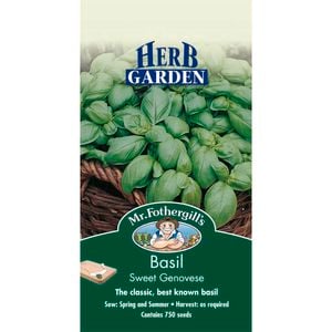 Mr Fothergill's Basil Sweet Genovese Seeds