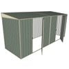 Build-a-Shed 1.5 x 4.5 x 2m Dual Single Hinged Side Door Skillion Shed - Green