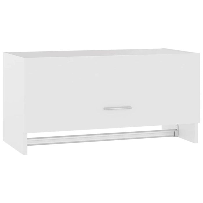 vidaXL Wardrobe White Cloth Storage Cabinet Closet Furniture