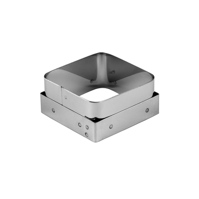Matfer Bourgeat Square Savarin Cutter - Stainless Steel, 70mm