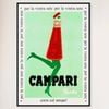 Galrie Vintage Campari Soda Poster from Italy 1968 Iconic Artwork for Home Décor, Black Frame, A2 42 x 60cm (16 x 24inch)