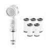 Provecta Portable Travel Shower Head with Filter 3 Modes Camping Shower Spray 6 Replacement Filters