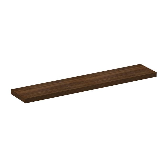 Flexi Storage Decorative Shelving 1200 x 36 x 240mm Walnut Floating Shelf