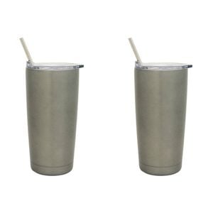 2PK Annabel Trends 500ml Stainless Steel Smoothie Tumbler - Titanium