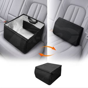 2-in-1 Car Seat Organizer & Cushion for Universal Vehicle 38LStorage Insulated Travel Bag