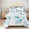 Fabric Fantastic Queen Size Angelis Leaves Quilt/Doona/Duvet Cover Set
