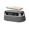 Catzon Alarm Clock Wireless Charging Night Light Bluetooth Speaker-black