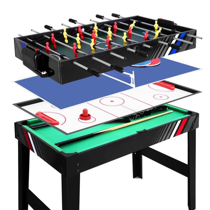 4-In-1 Game Table Soccer Foosball Pool Hockey Table