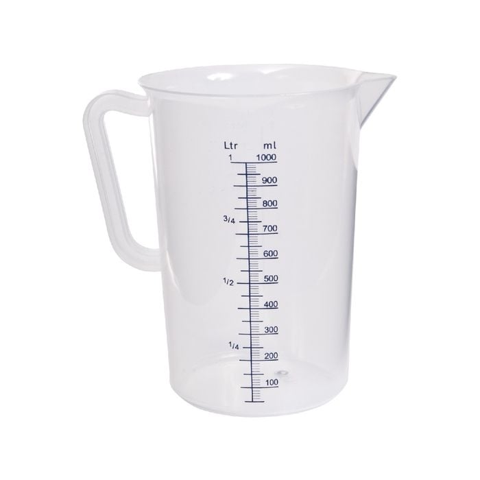 Plastic Polypropylene Measuring Jugs 1Litre