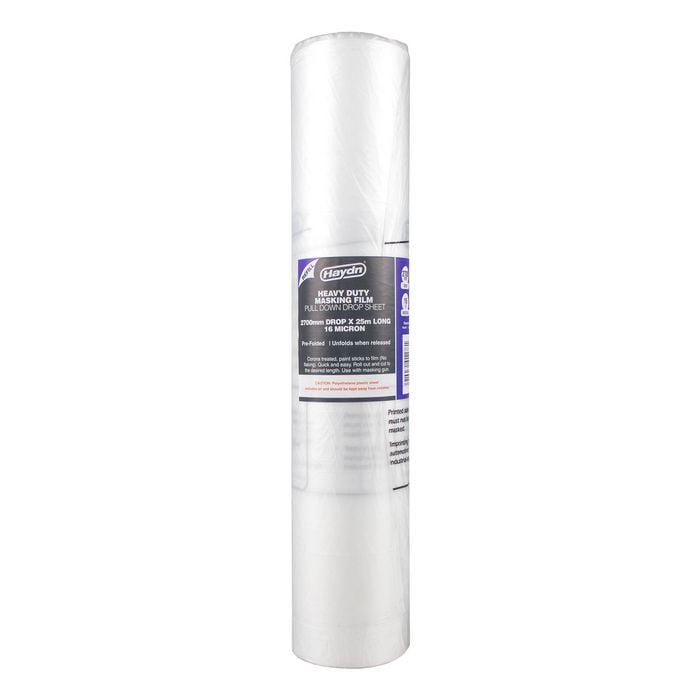 Haydn 2700mm x 25m Pre-Folded 16 Micron Masking Film