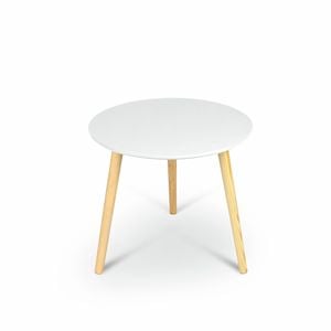 Aura White Round Coffee Table