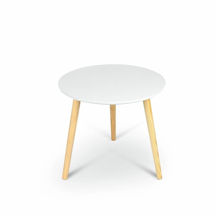 Aura White Round Coffee Table