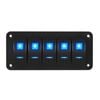 Exotronic 12/24V 5x LED Rocker Marine Switch Panel