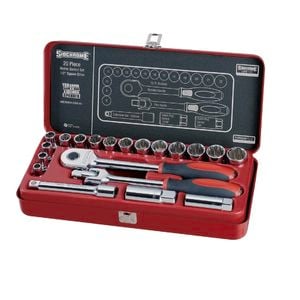 Sidchrome 1/2" Square Drive Metric Socket Set - 20 Piece
