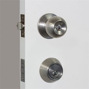 Ikonic Entrance Combo Knob / Deadbolt Stainless Steel