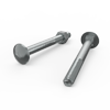 ZENITH M10 x 100mm Zinc Plated Cup Head Bolt and Nut - Each
