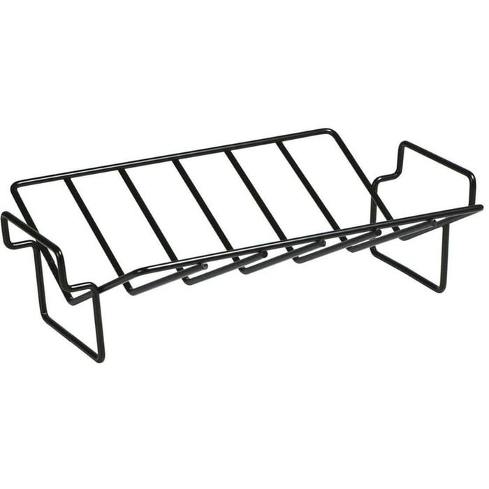 Avanti Jumbo Non-Stick Roasting Rack Kitchen Meat/Chicken Cooking Grill Black
