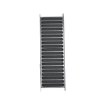 Builders Edge 230 x 75mm Galvanised Slimline Brick Vent With Mesh