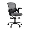 Artiss Mesh Office Chair Ergonomic Drafting Chair Lumbar Support Grey