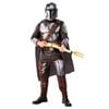 Star Wars The Mandalorian Deluxe Kids Halloween Costume with Armour &amp; Mask – Grey Colour, Extra-Large