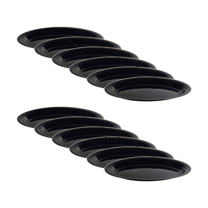 12x Partyware Oval Shaped Serving Tray Serveware 400x275mm Assorted