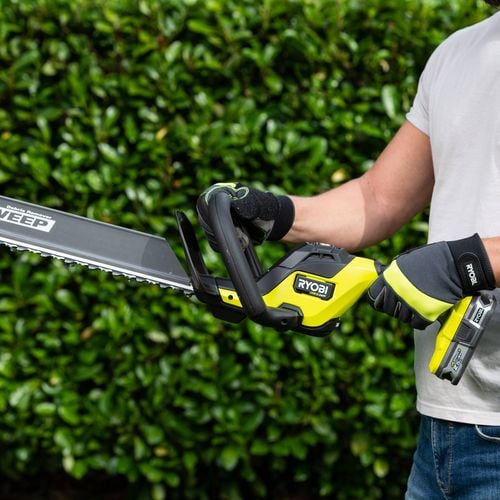 Ryobi One 18V 55cm HP Brushless Cordless Hedge Trimmer Tool Only Bunnings Australia