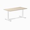 Desky Fixed Height Melamine Office Desk White Frame 150cm