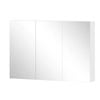 Ufurniture 90 cm Bathroom Mirror Cabinet with 3 Door Vanity Medicine Wall Storage Cupboard Shaving Cabinets White