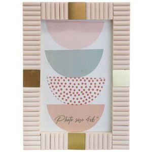 LVD Wooden Acrylic Roman Picture/Photo Frame 4x6 13.5x2x18.5cm Neutral