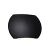 CLA Lighting Remo Surface Mounted LED Exterior Curved Up/Down Wall Light IP54 Black