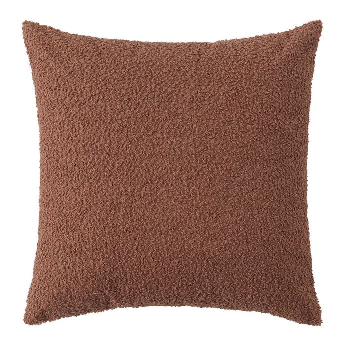 Astin Sinclair 45cm x 45cm Carob Brown Boucle Cushion