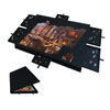 Provecta 1000 Piece Jigsaw Puzzle Board with 6 Drawers Felt Sorting Table Portable Storage Black Puzzle Mat